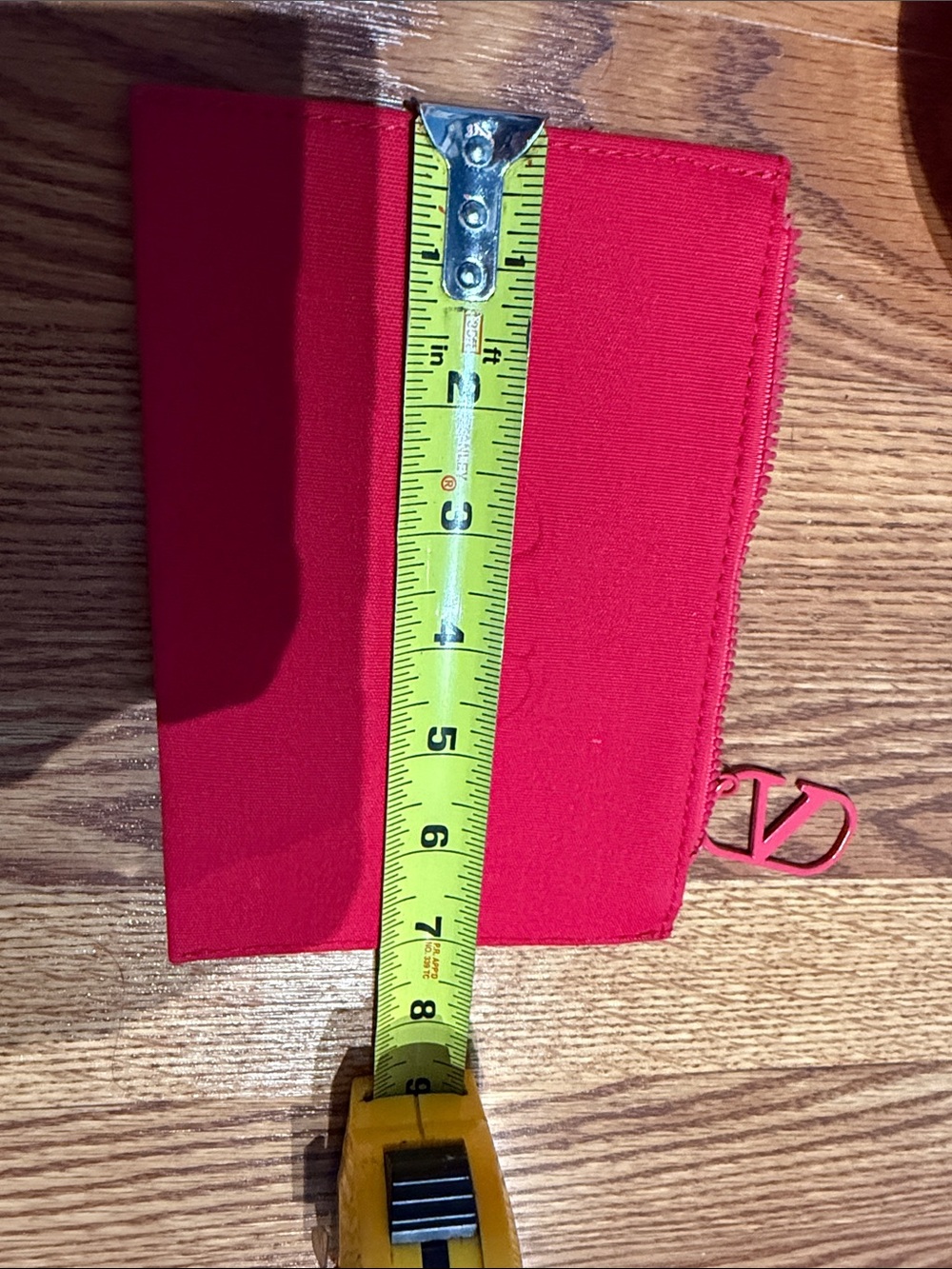 NWT in the wrapper Valentino Red Zipper pouch - Picture 3 of 5
